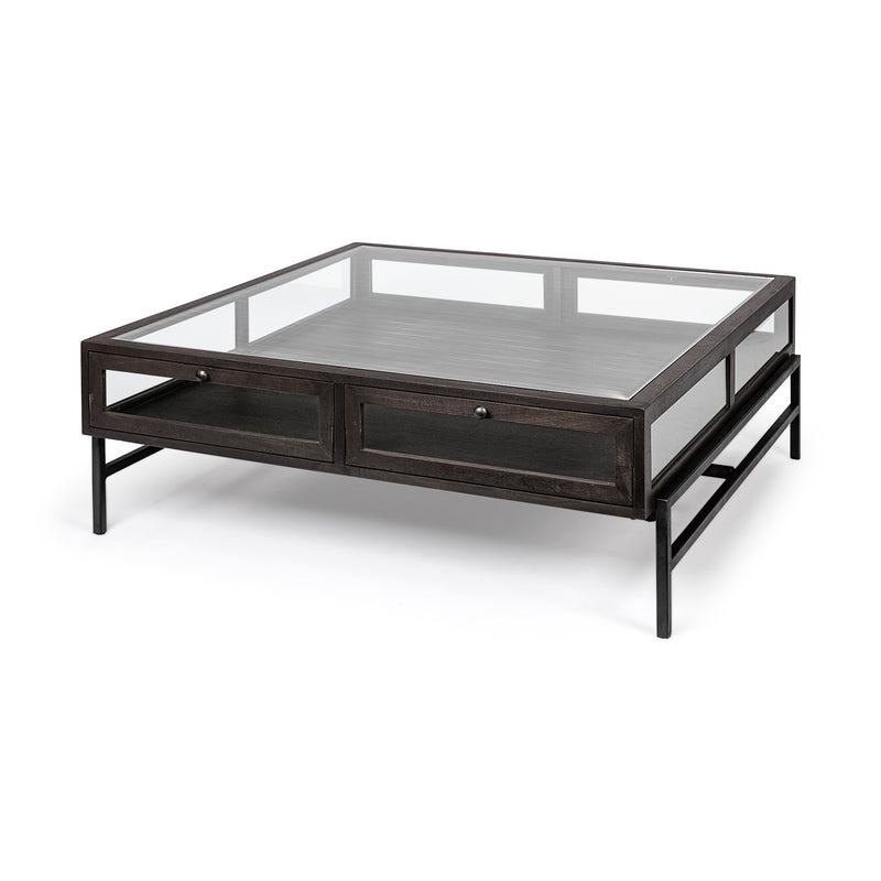 Arelius Square Coffee Table, Three Color Options