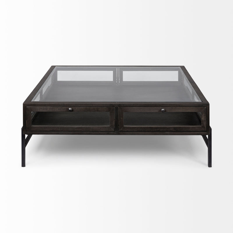 Arelius Square Coffee Table, Three Color Options