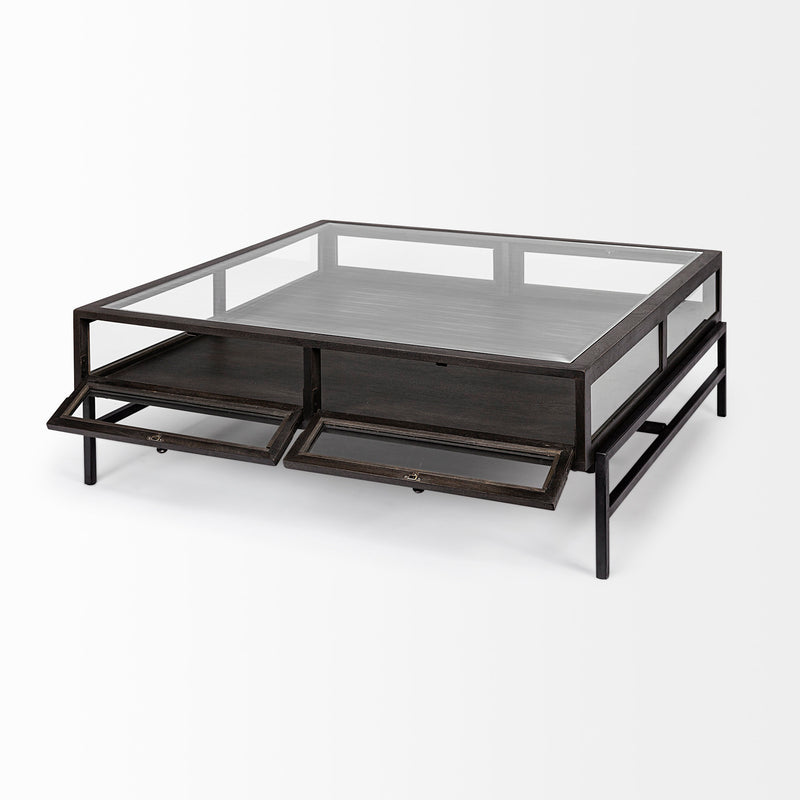 Arelius Square Coffee Table, Three Color Options