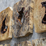 Bahati Wood Wall Decor Set of Nine Detail