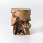 Teak Natural Aged Stool