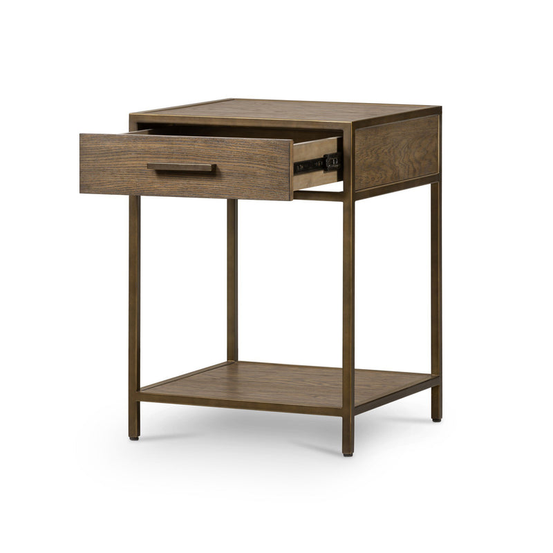 Mason Nightstand, Dark Hazel