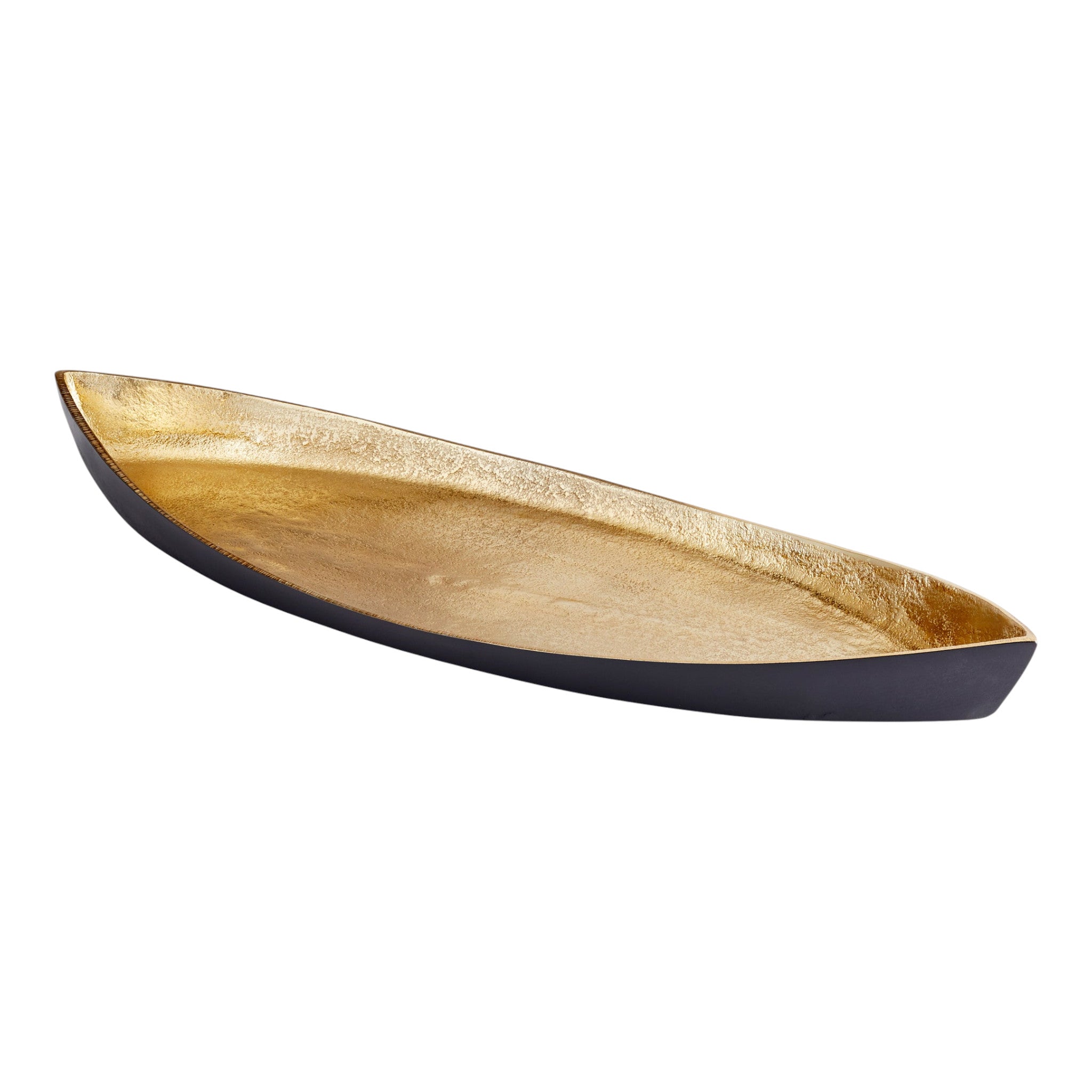 Alumbrar Tray - Matte Black And Gold Medium 23.75" x W 8.25" x H 2.5"