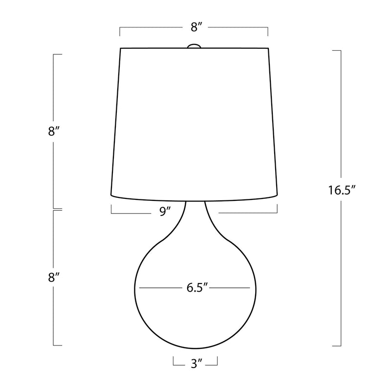 Noa Travertine Mini Lamp