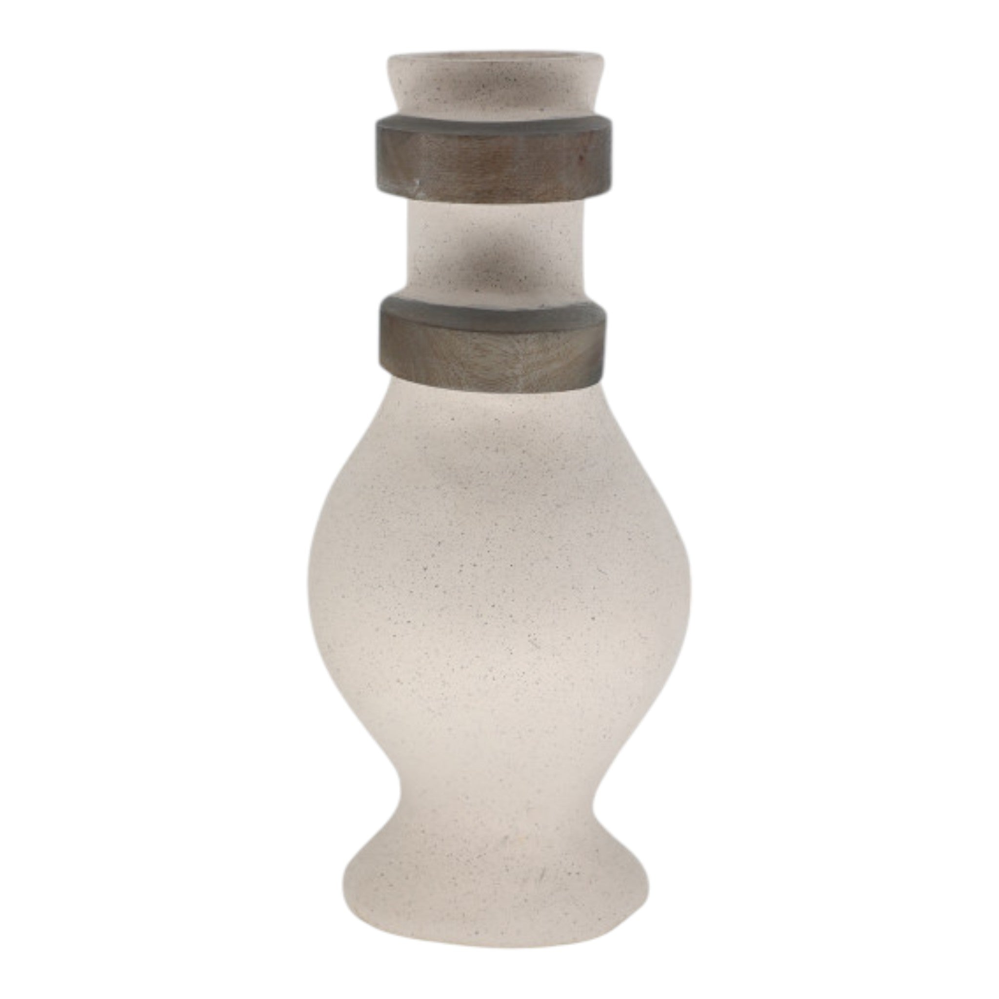 Ecomix + Glass Vase, Ivory

15" H