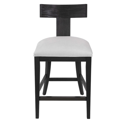 front view idris counter stool charcoal