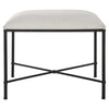 avenham small bench satin black