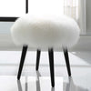 wooly accent stool new zealand sheepskin