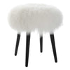 wooly accent stool new zealand sheepskin