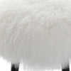 detail wooly accent stool new zealand sheepskin