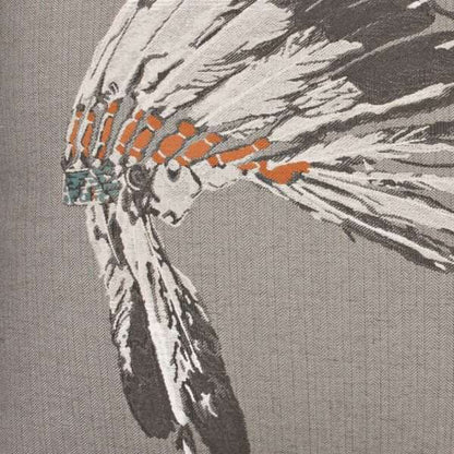 Chief Pillow - Smoke Feather Down Fill 24 x 24