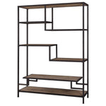 sherwin etagere six shelf display reclaimed pine and iron