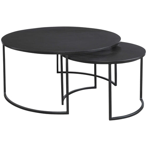 barnette nesting coffee tables minimalist iron