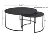 dimension detail barnette nesting coffee tables minimalist iron