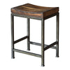 beck counter stool dark walnut seat with walnut base