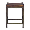 beck counter stool dark walnut seat with walnut base