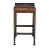 beck counter stool dark walnut seat with walnut base