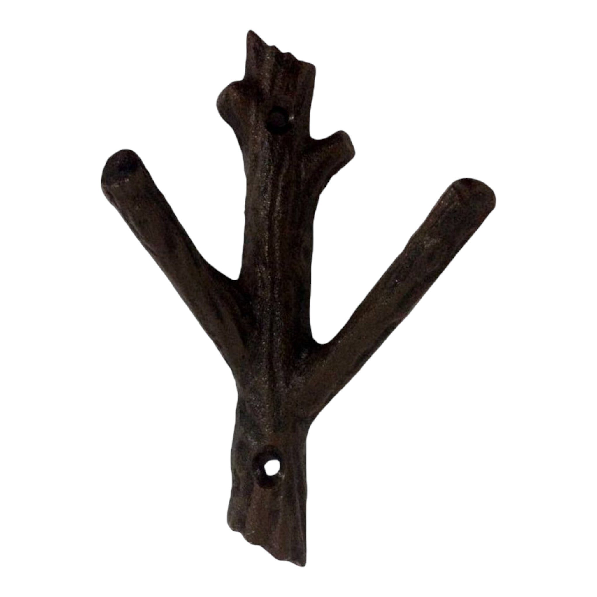 Cast Iron Branch Hook, large 4" x 2.5" x 8"