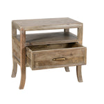 Francesca 1 Drawer Nightstand, Vintage Taupe