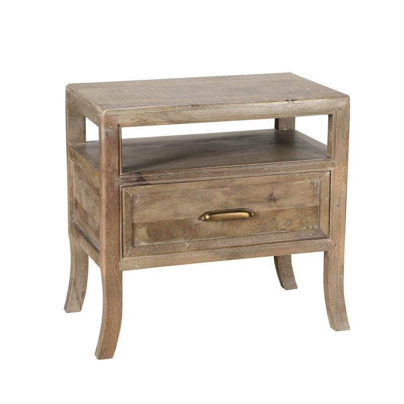 Francesca 1 Drawer Nightstand, Vintage Taupe