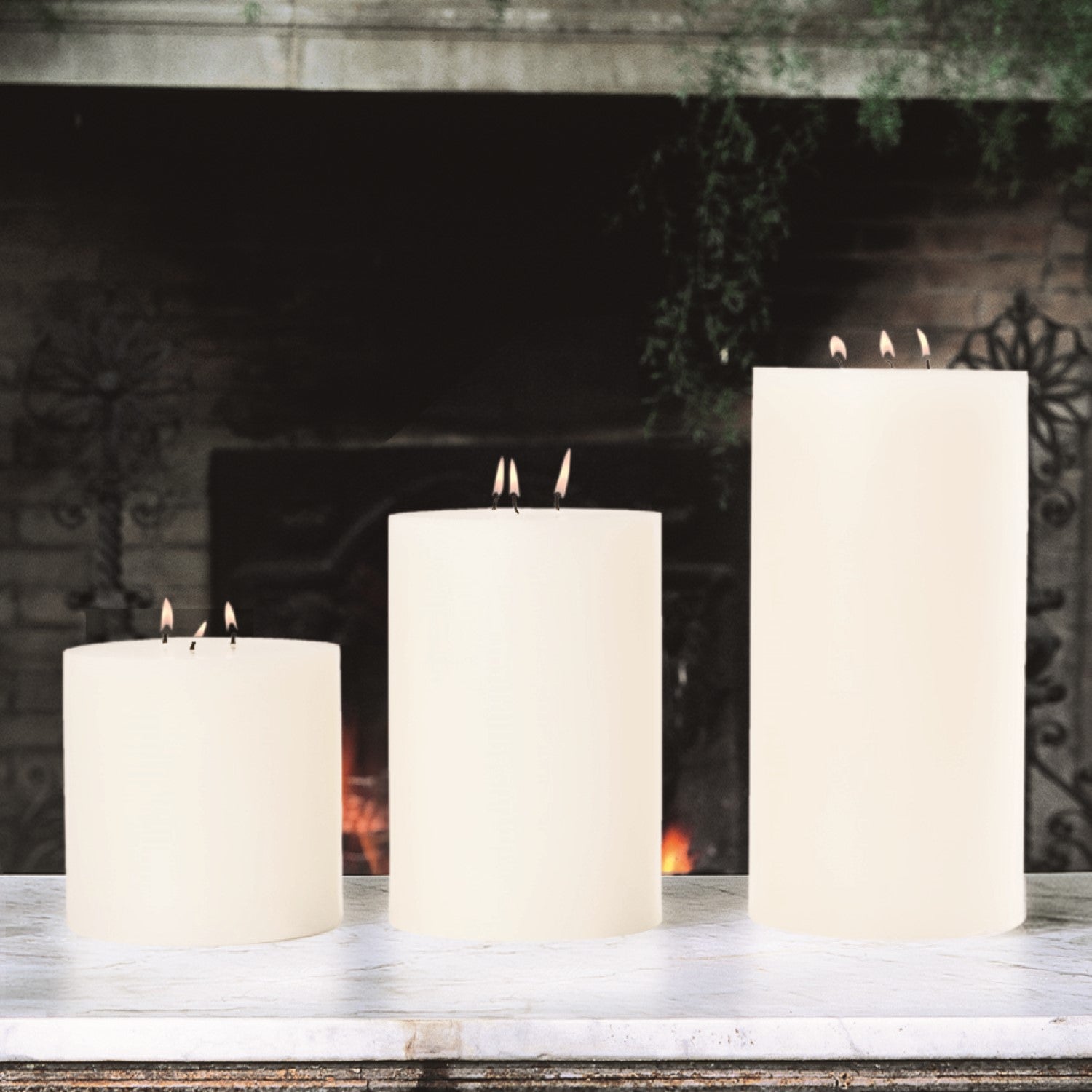 3 Wick Pillar Candle