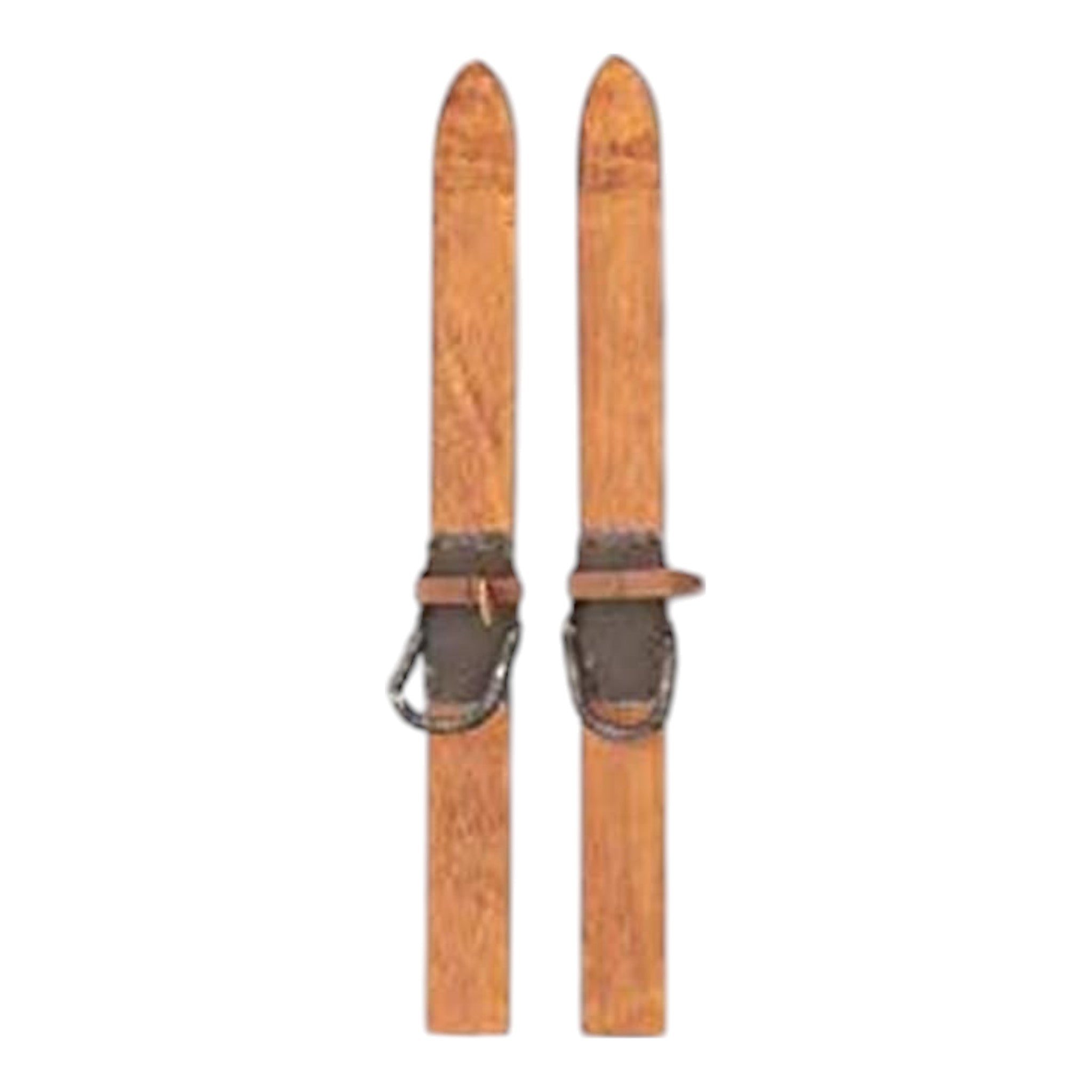 Pair of 12" Decorative Wooden Skis