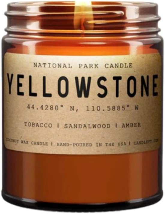 Yellowstone Scented Candle Tobacco | Sandalwood | Amber