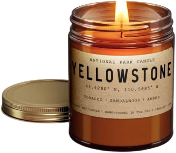 Yellowstone Scented Candle Tobacco | Sandalwood | Amber