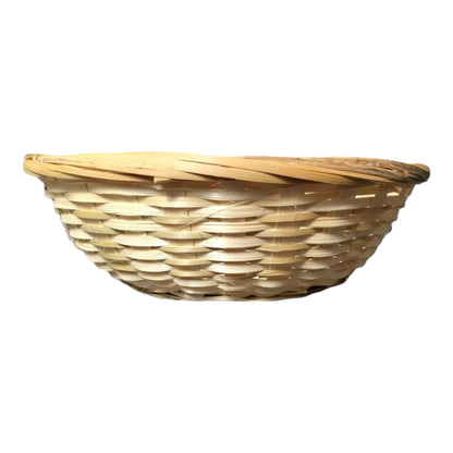 Round Woven Bamboo Basket Small