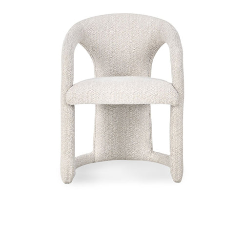 Archie Upholstered Dining Chair, Birch Cream