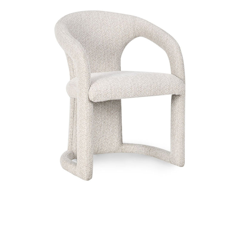 Archie Upholstered Dining Chair, Birch Cream