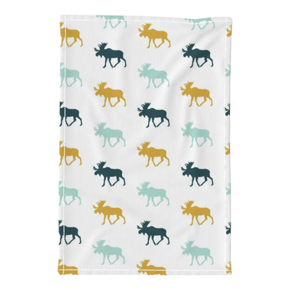 Multi Moose Tea Towel