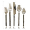 Pinched Stainless Steel Flatware Set of Five