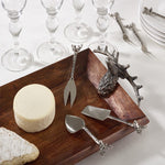 Silver Stag Cheese Cutlery, Set of Three