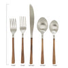 Acacia Accent Stainless Steel Flatware Set of Five