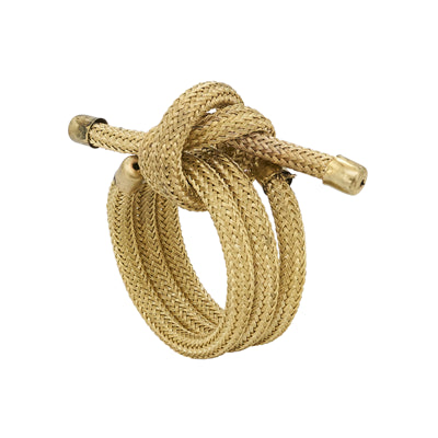 Knotted Rope Napkin Ring, Set of 4, Two Color Options