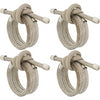 Knotted Rope Napkin Ring, Set of 4, Two Color Options