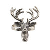 Silver Stag Napkin Ring, Set of Four