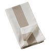 Taupe Stripe Cotton Napkin, Set of Four