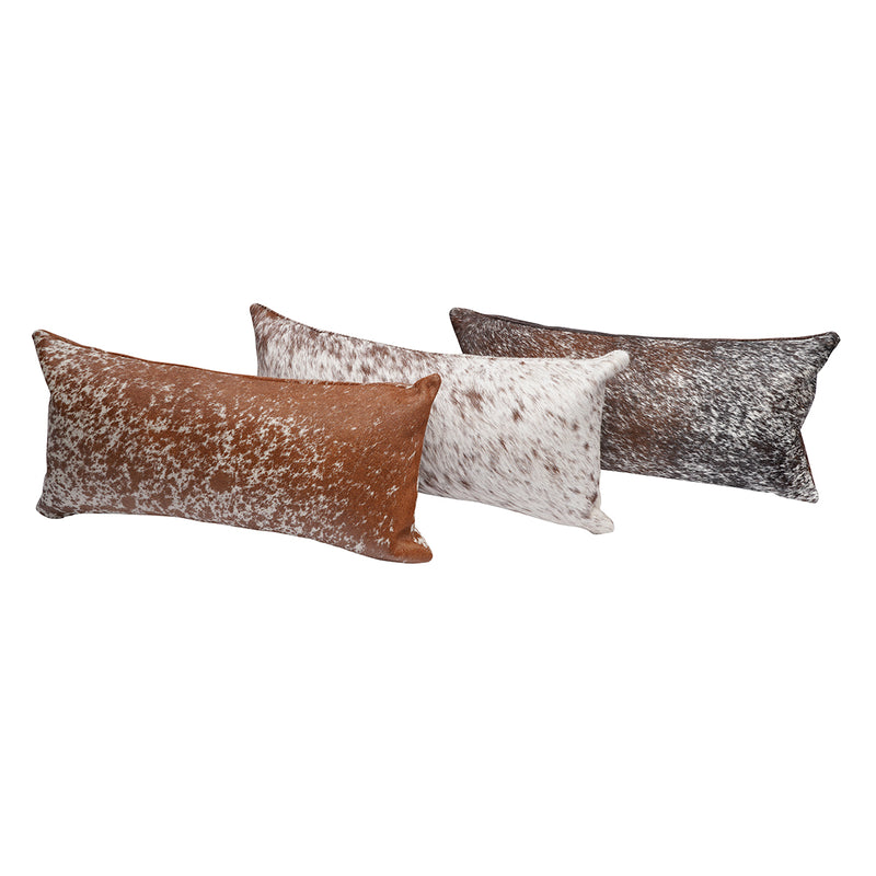 Salt & Pepper Cowhide Lumbar - 2 Colorways