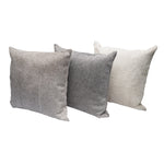 Solid Cowhide Pillow, 3 Colorways