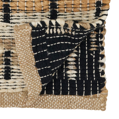 Jute Stripe Stitch Table Runner