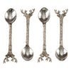 Silver Stag Cocktail Spoon, Set of Four