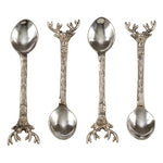 Silver Stag Cocktail Spoon, Set of Four