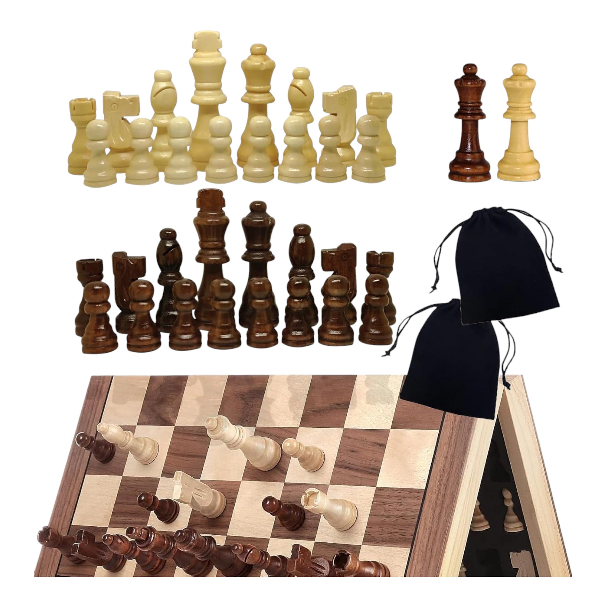 Wooden Chess Pieces