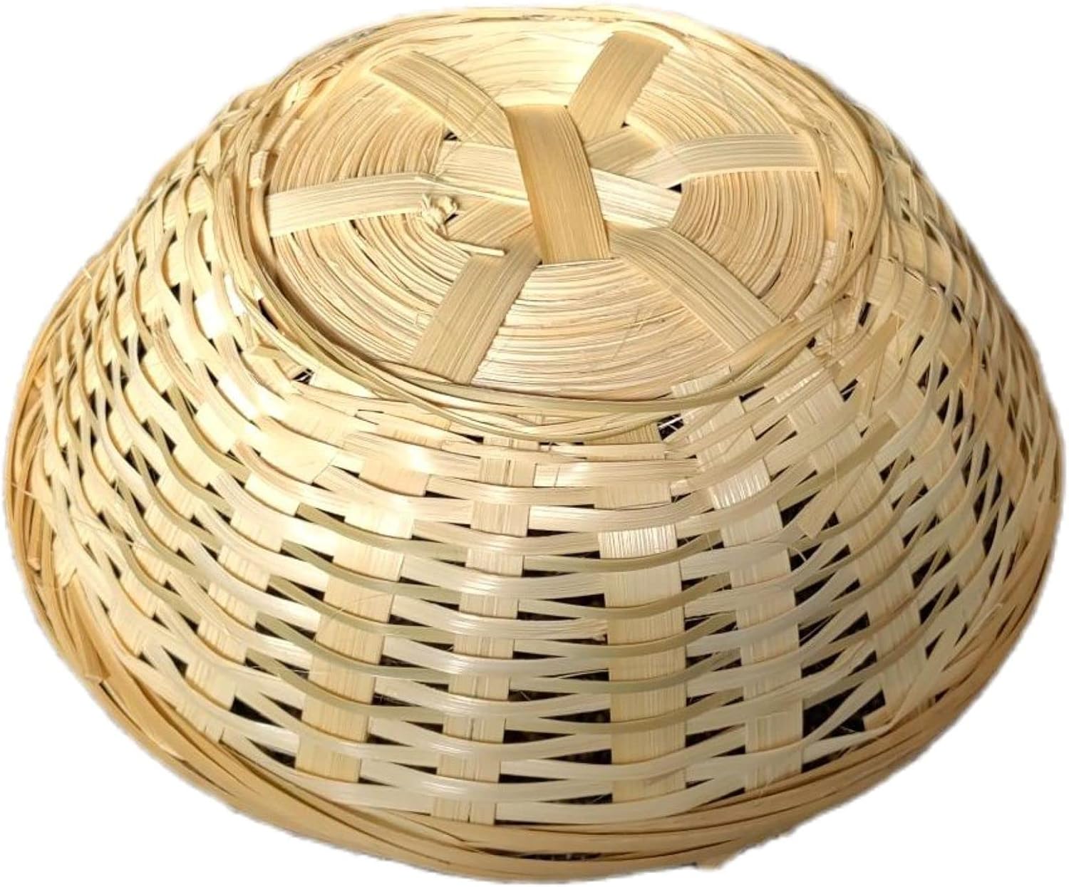 Round Woven Bamboo Basket Small