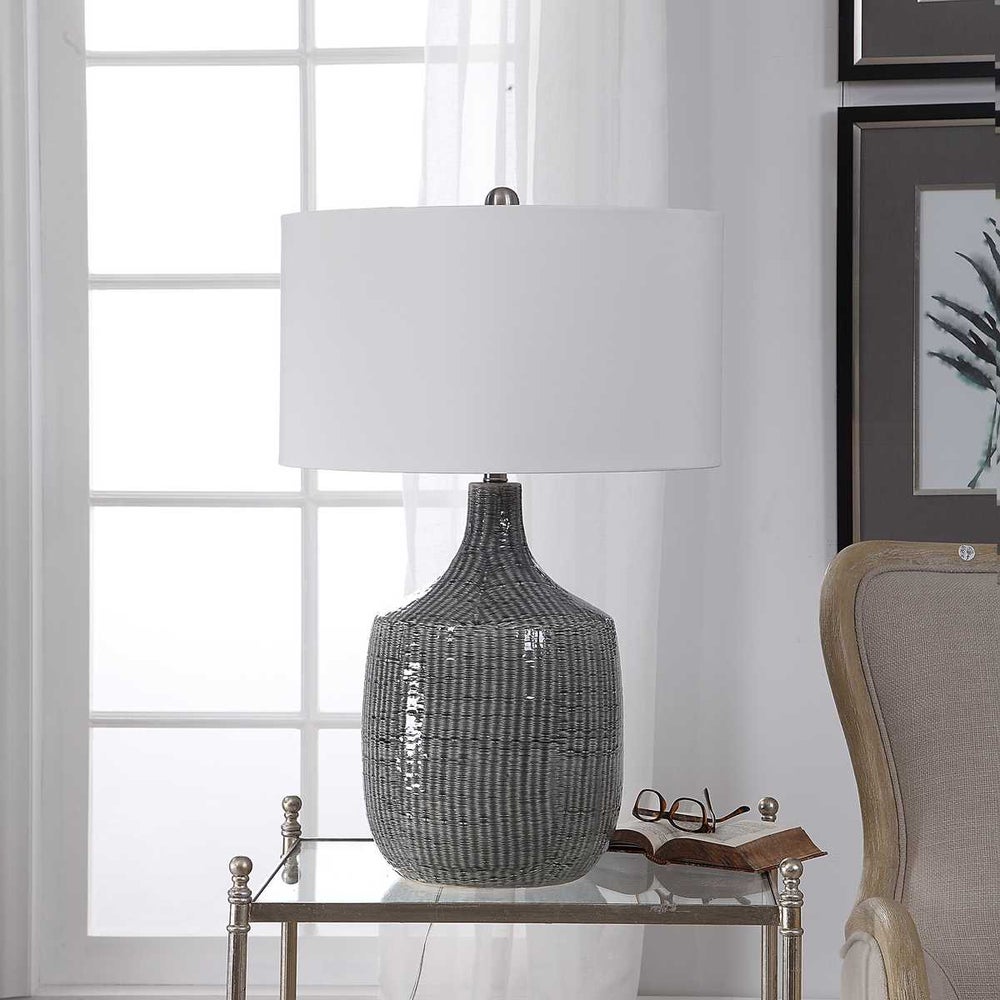 Felipe Dark Grey Table Lamp

29" H