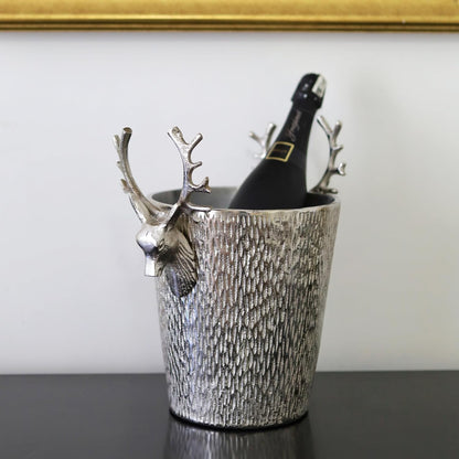 25" Diameter Cast Aluminum Stag Ice Bucket