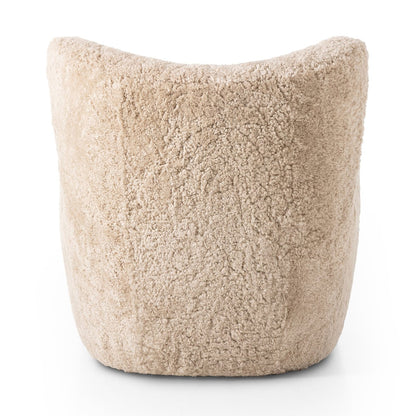 Amelie Chair in Beige Shearling