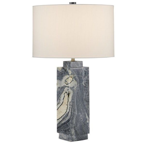 Ashlar Marble Table Lamp